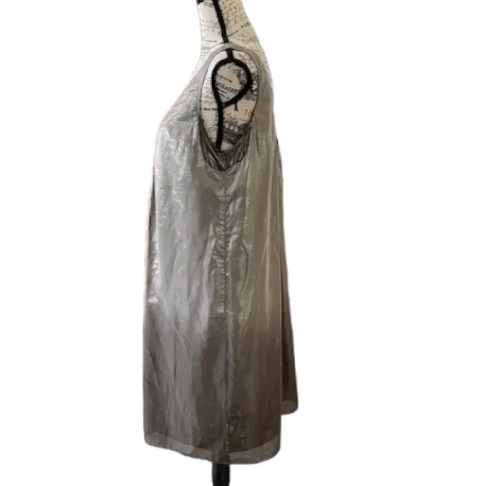 Burberry Runway Silk Metallic Mini Dress - Picture 4 of 9